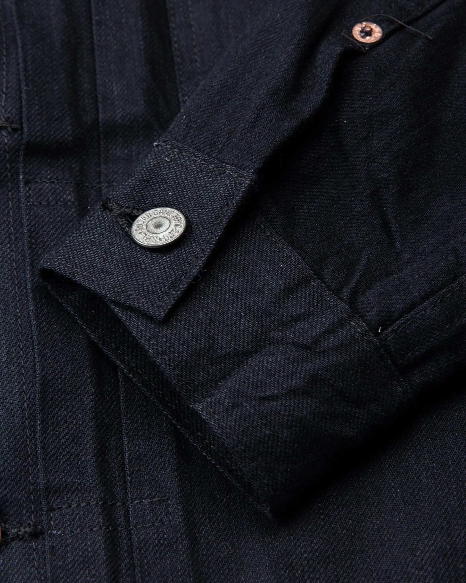 Sugar Cane & Co. 1953 Type 2 Jacket 13 Oz Black Denim SC14601