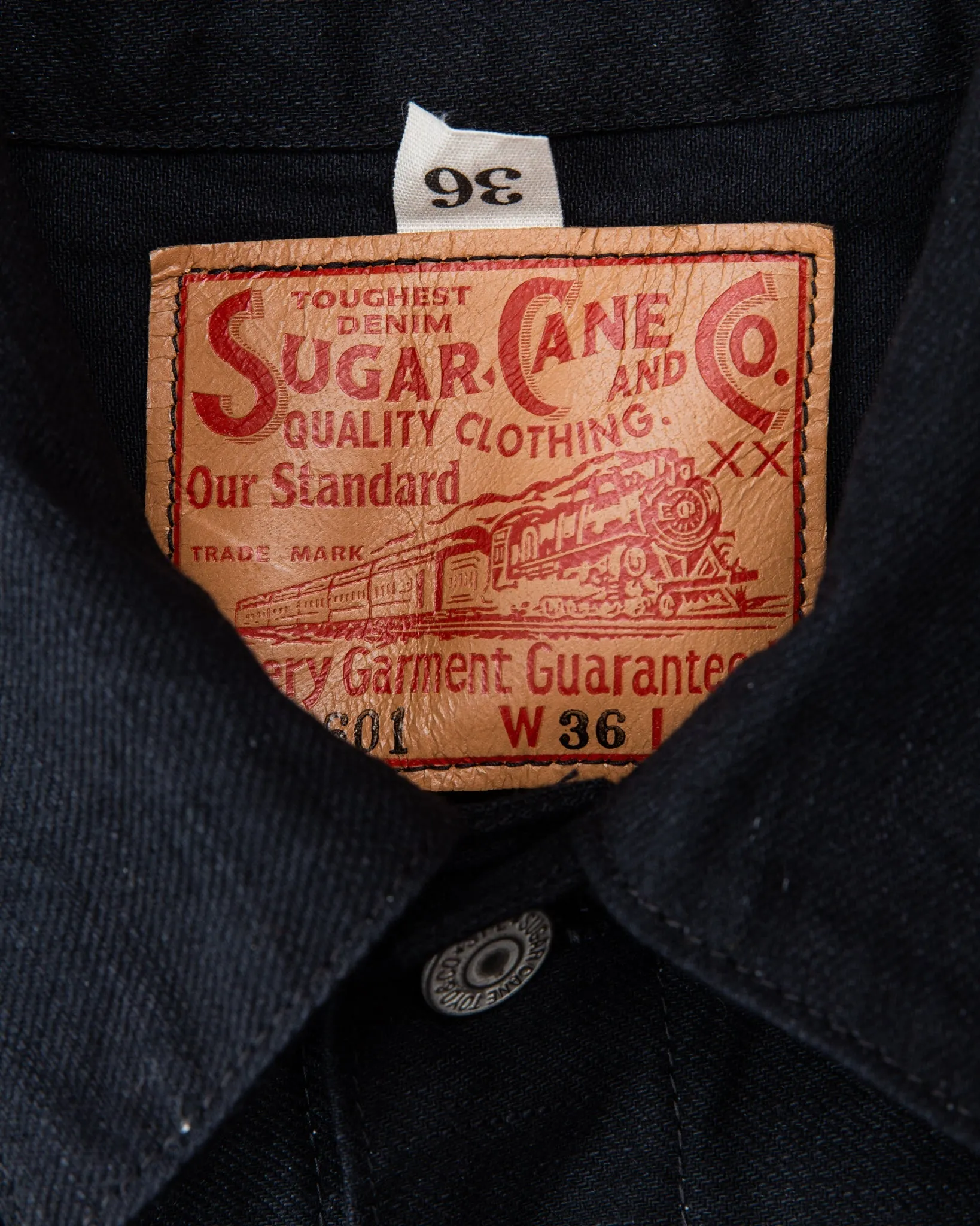 Sugar Cane & Co. 1953 Type 2 Jacket 13 Oz Black Denim SC14601