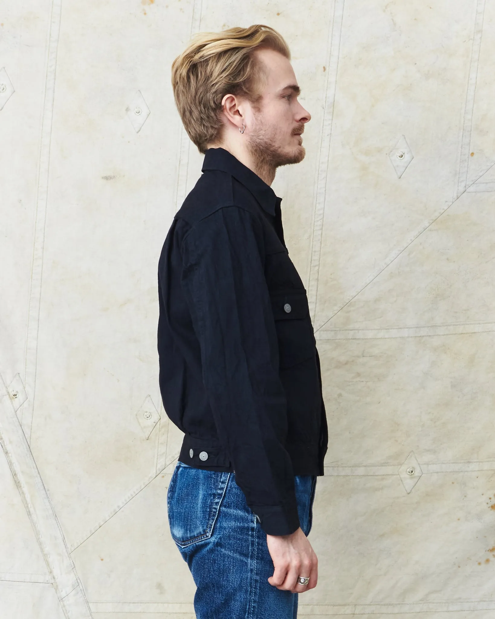 Sugar Cane & Co. 1953 Type 2 Jacket 13 Oz Black Denim SC14601
