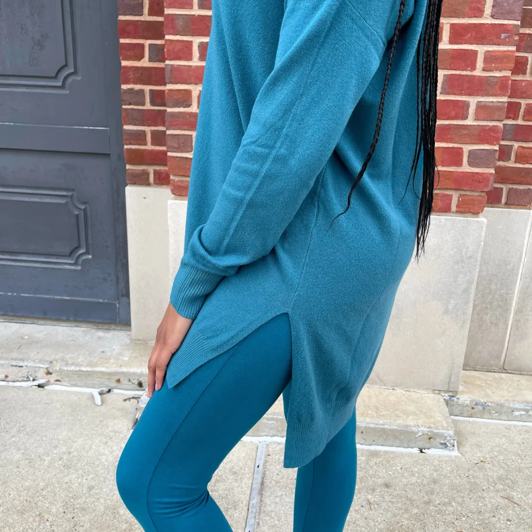 Sweater and Leggings Set Teal