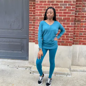 Sweater and Leggings Set Teal