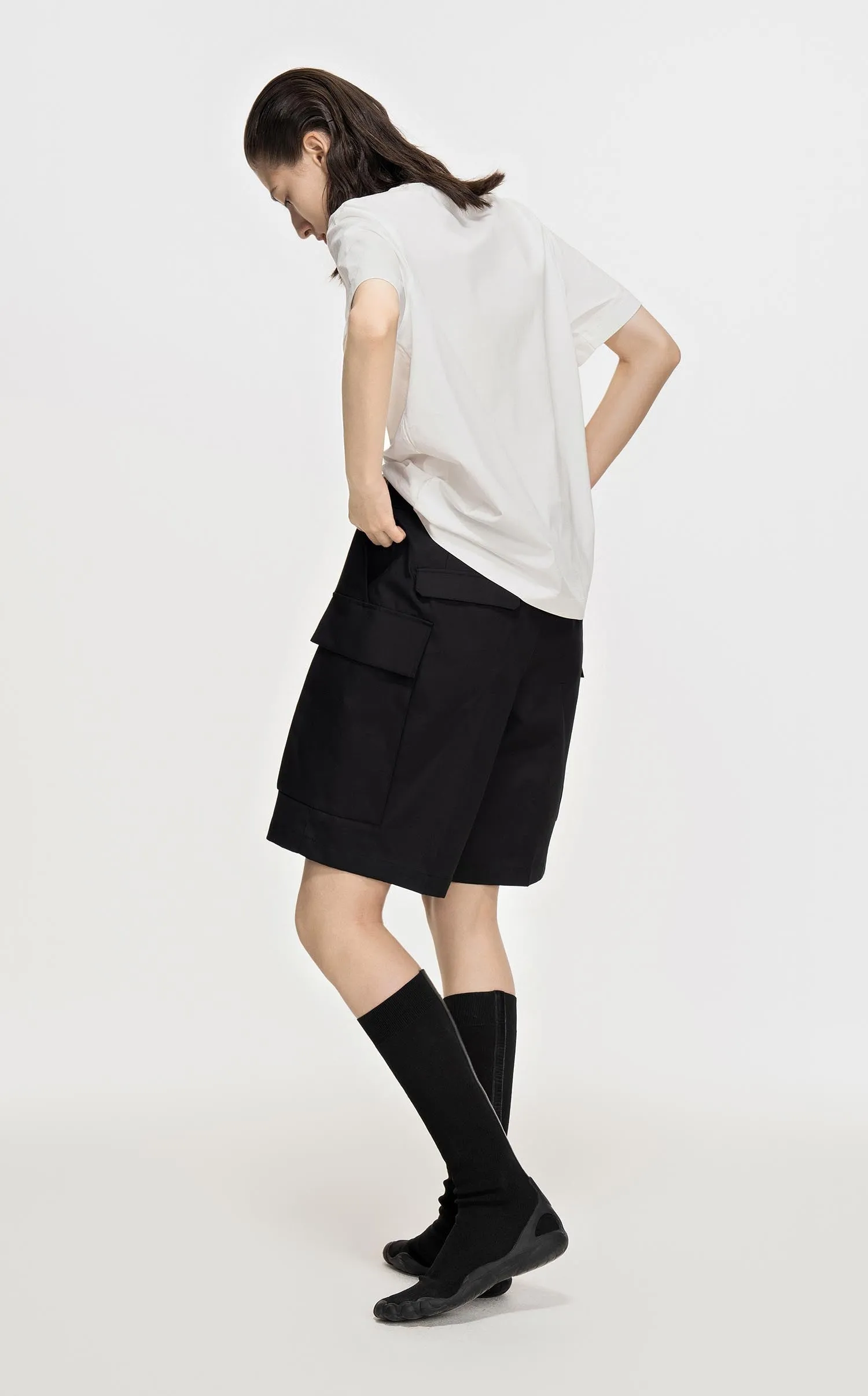 T-Shirt / JNBY Short Sleeve Simple Print T-Shirt (100% Cotton)