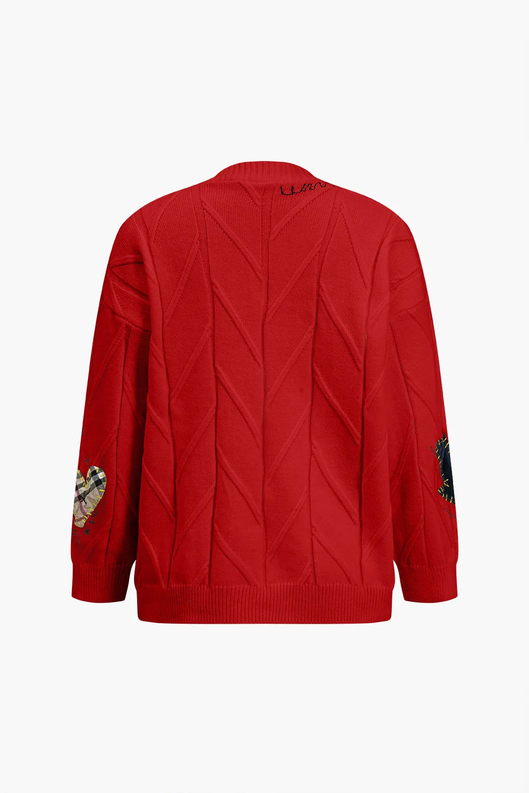 Teresa - Stylish Letter Embroidery Woman's Sweater Cardigan