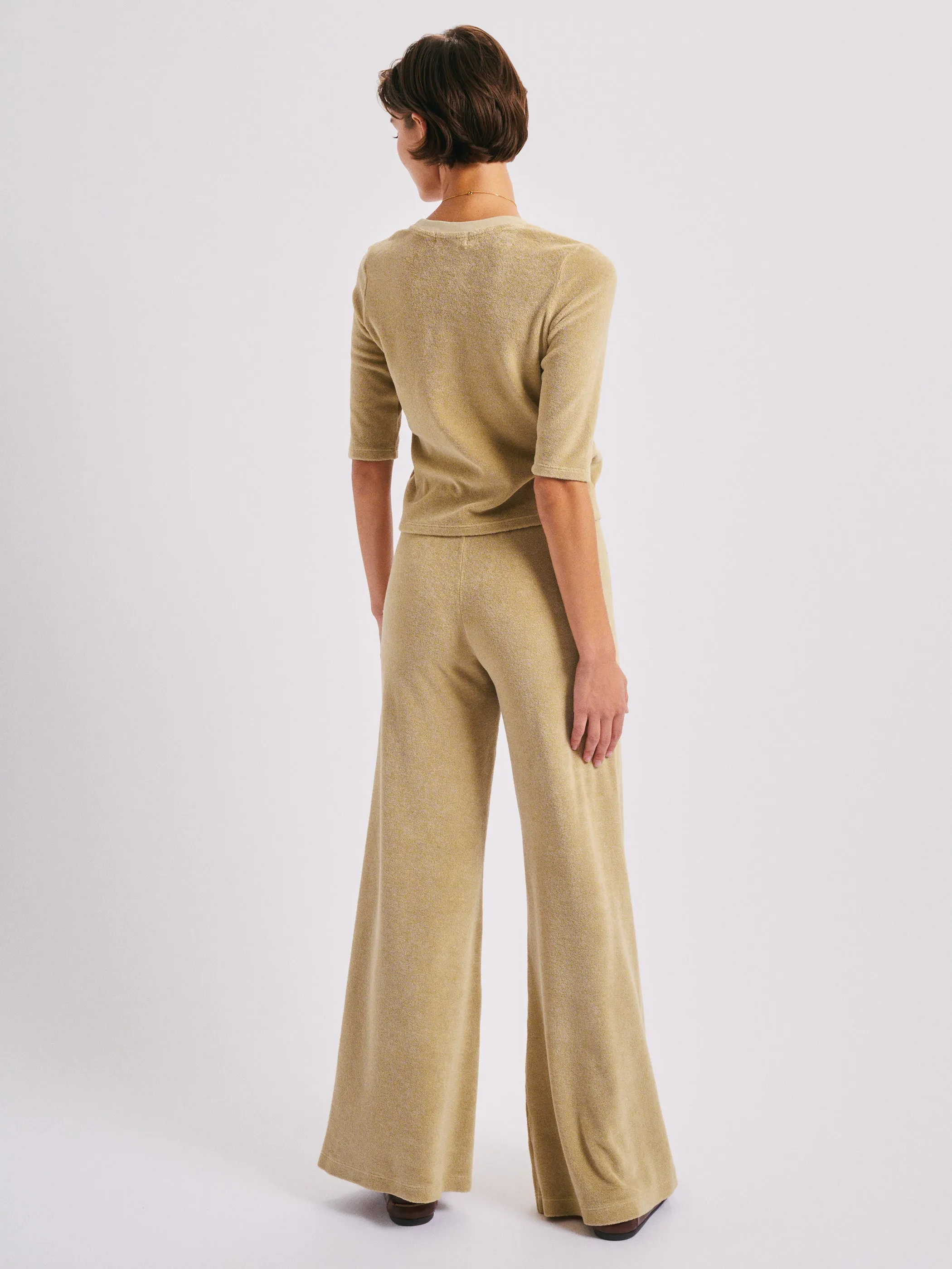 The Corfu Elbow Sleeve Crew in Terry