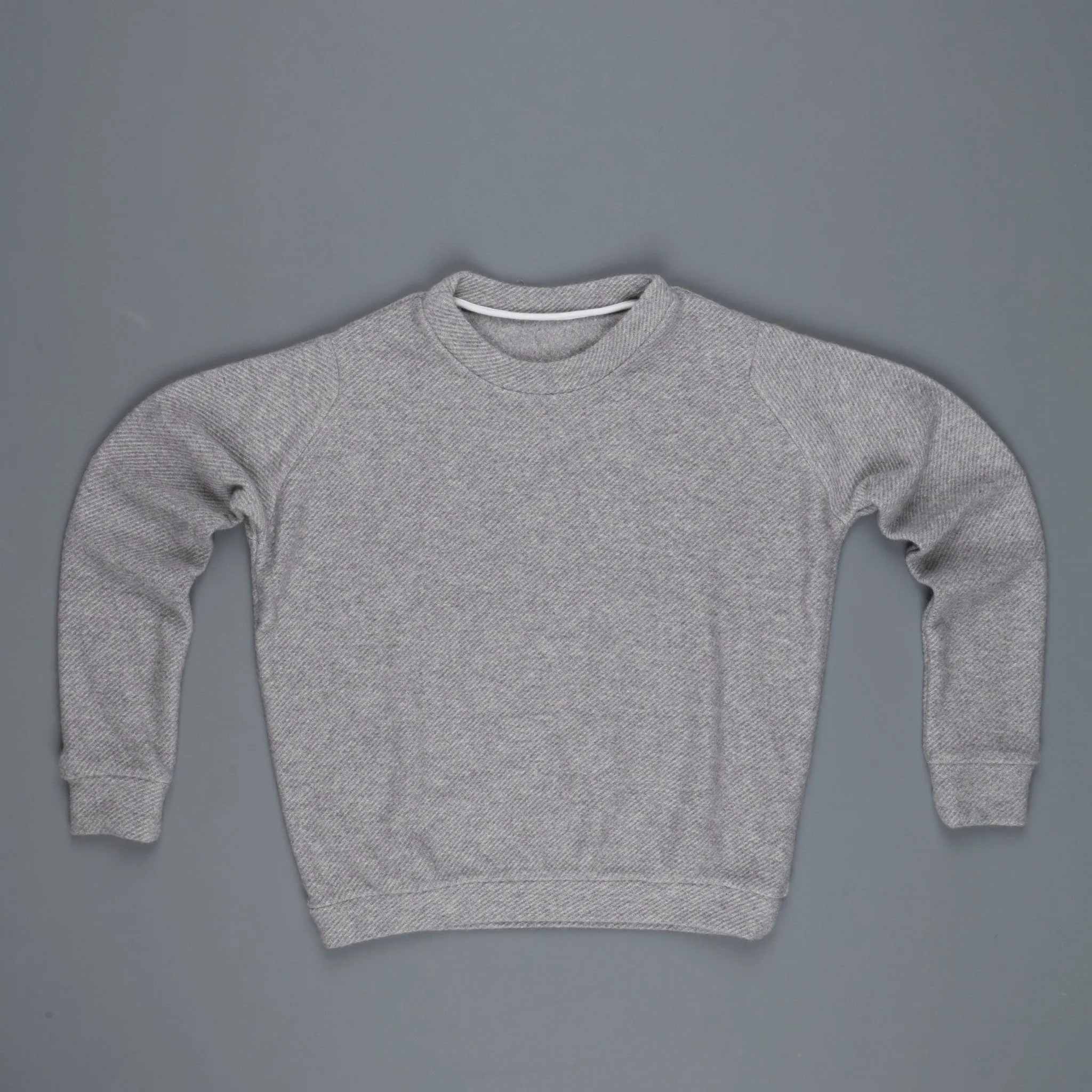 The Elder Statesman Herring Crew Light Grey