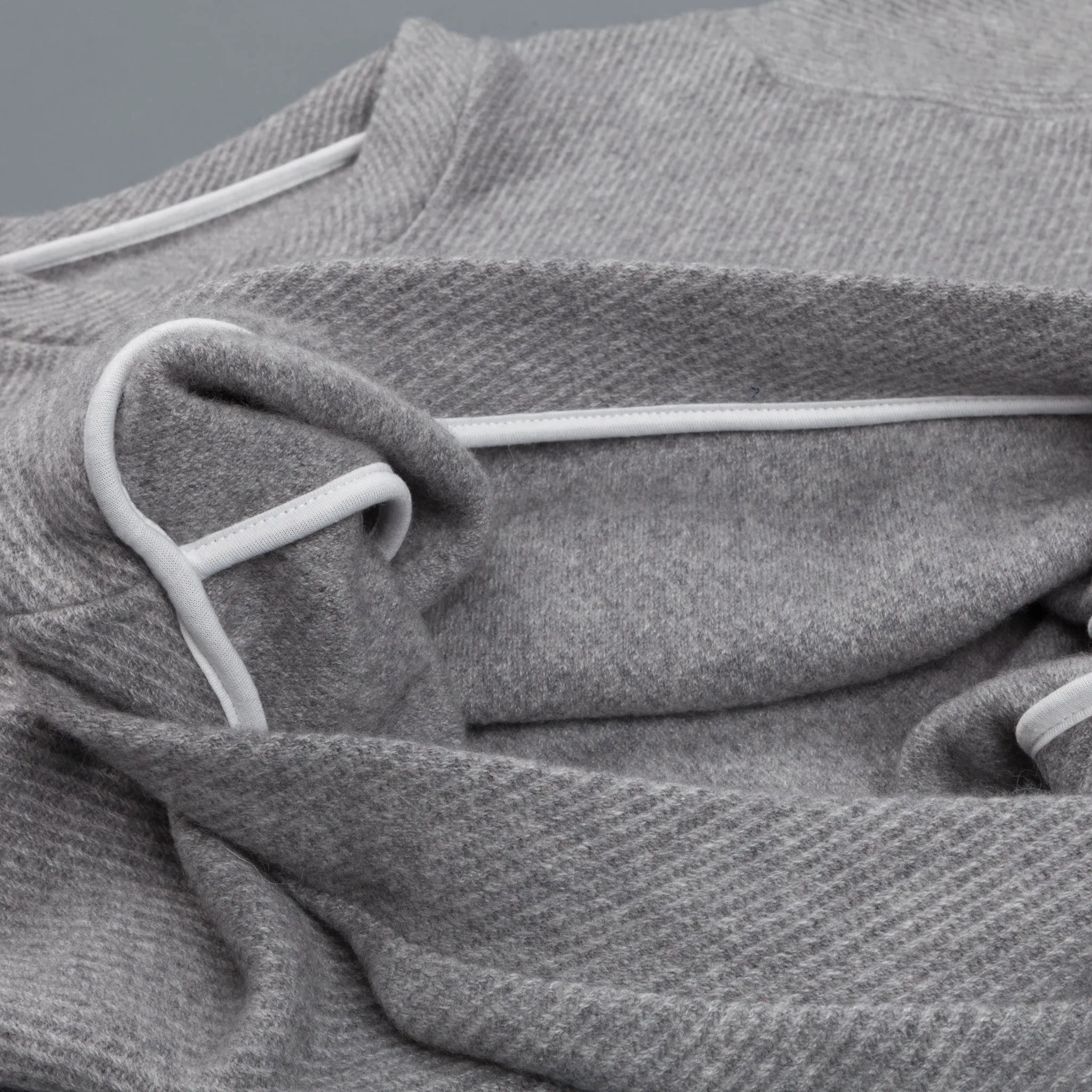 The Elder Statesman Herring Crew Light Grey