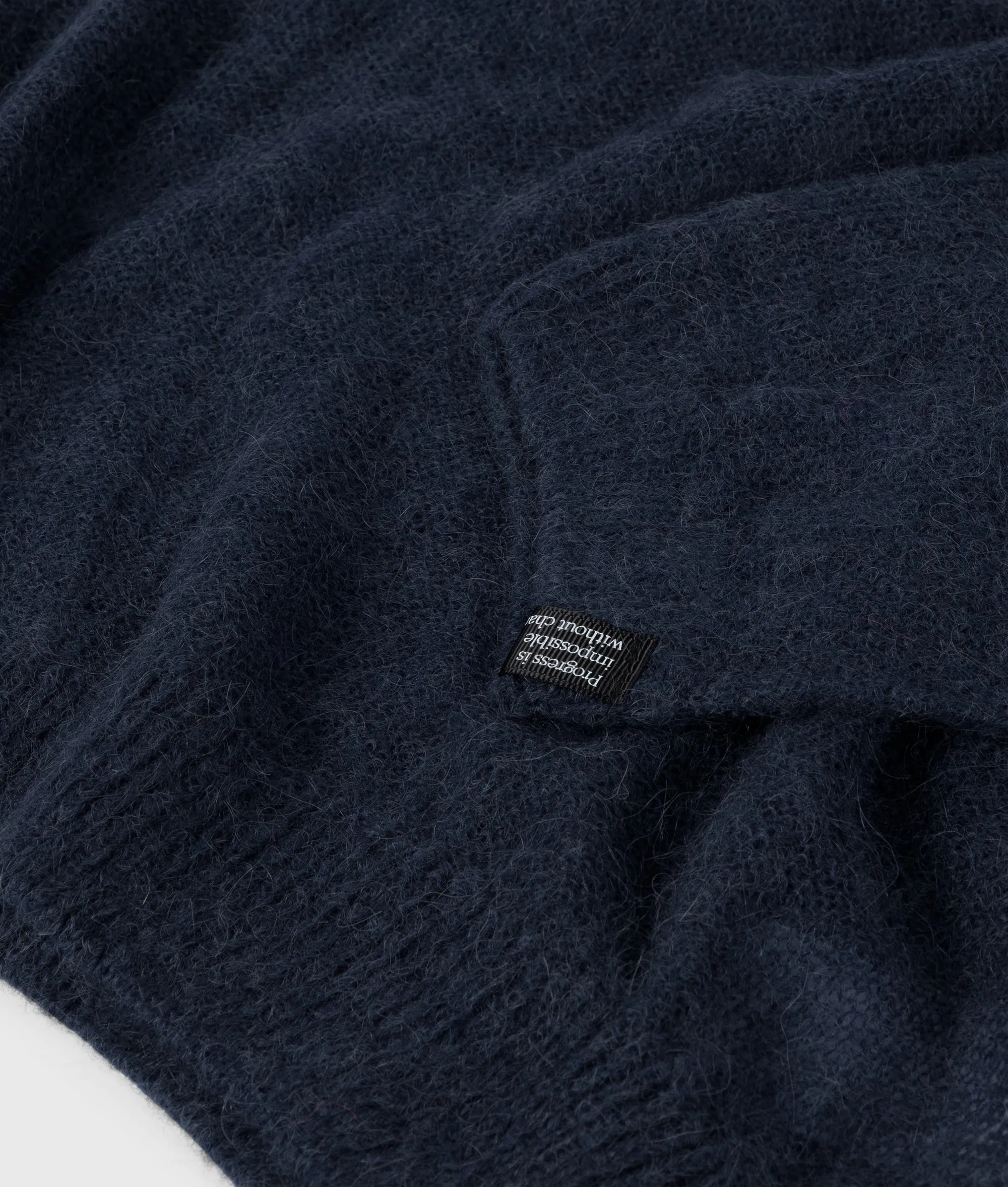 thin knit sweater | yale blue