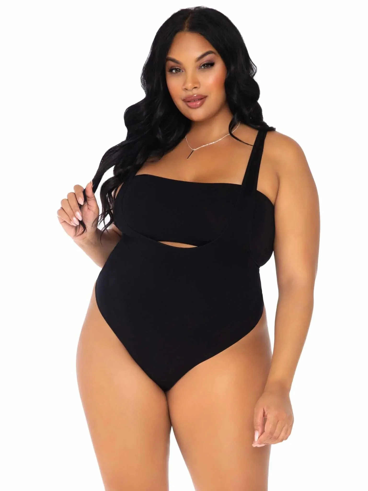 Two Piece Bandeau and Suspender Bodysuit