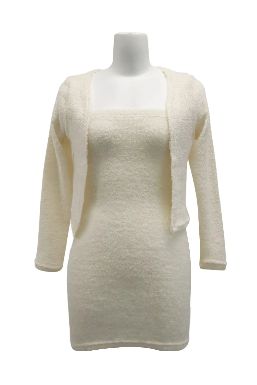 Vera Fuzzy Cardi and Dress Set