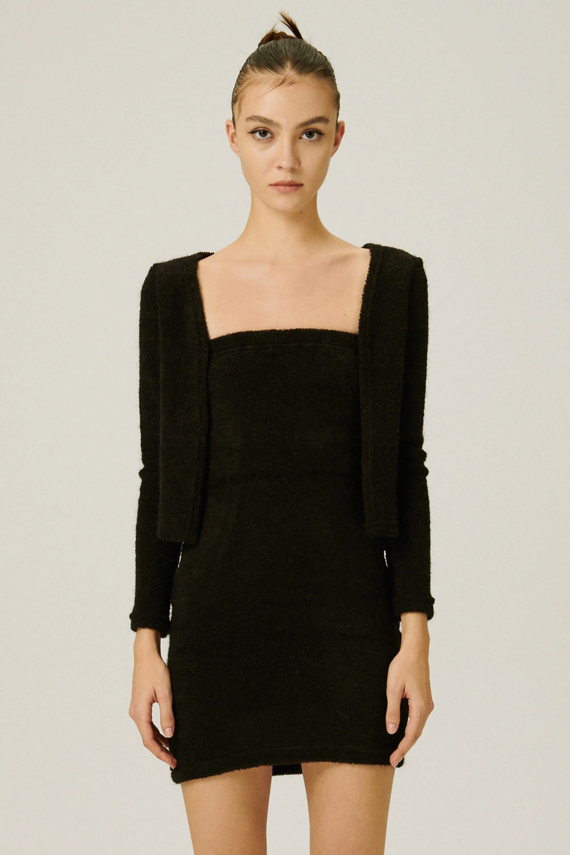 Vera Fuzzy Cardi and Dress Set