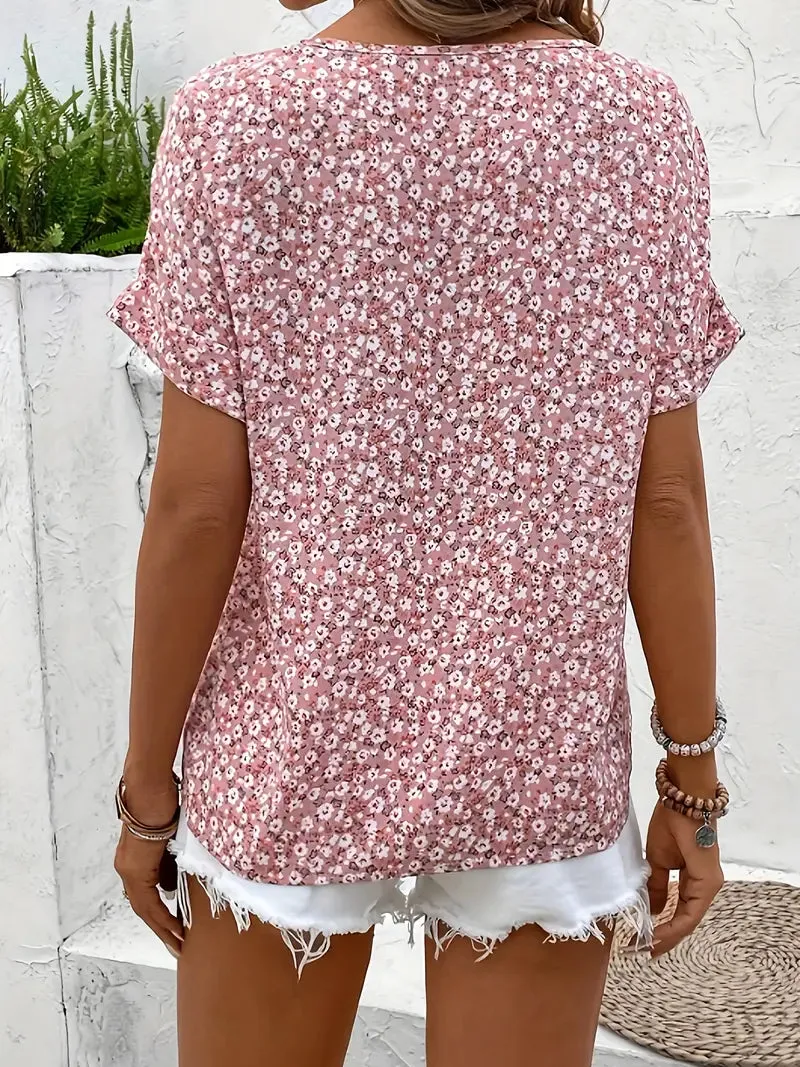Verna™ | Stylish Floral Print Blouse