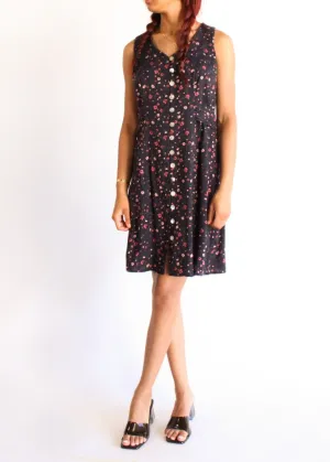 Vintage Floral Dress D0138