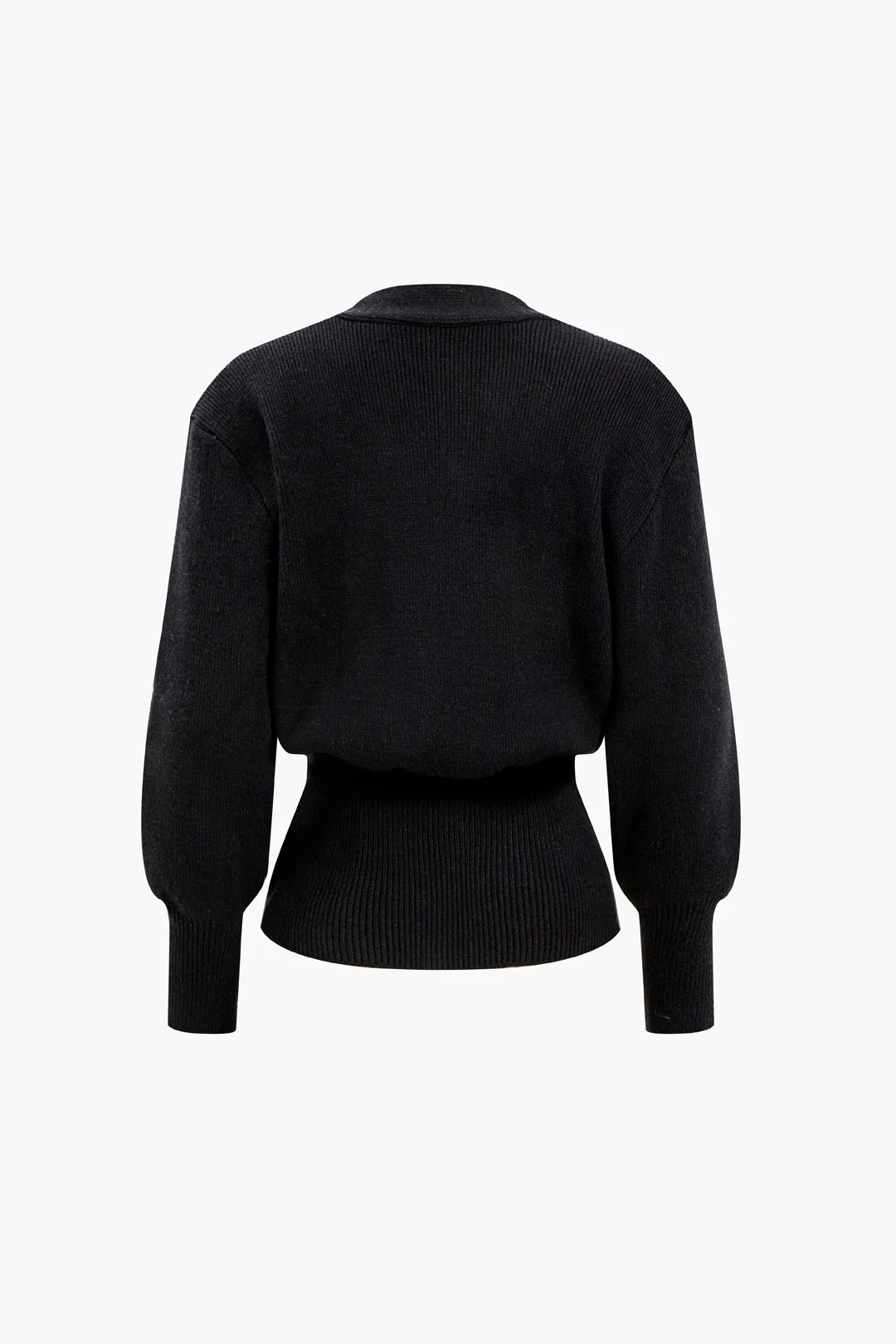 Viola - Romantic Heart Button Woman's Sweater Cardigan
