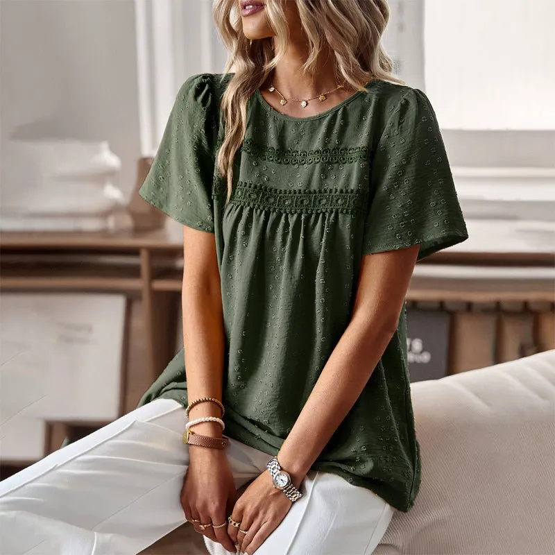 Vivian Prescott Embroidered Cotton Top
