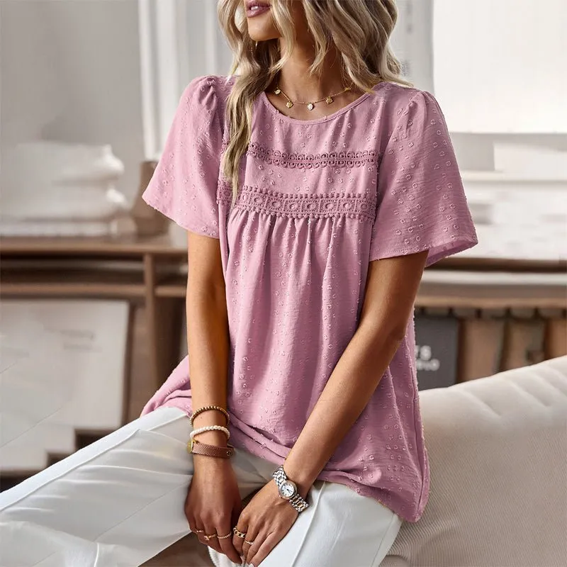 Vivian Prescott Embroidered Cotton Top