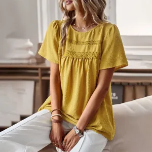 Vivian Prescott Embroidered Cotton Top