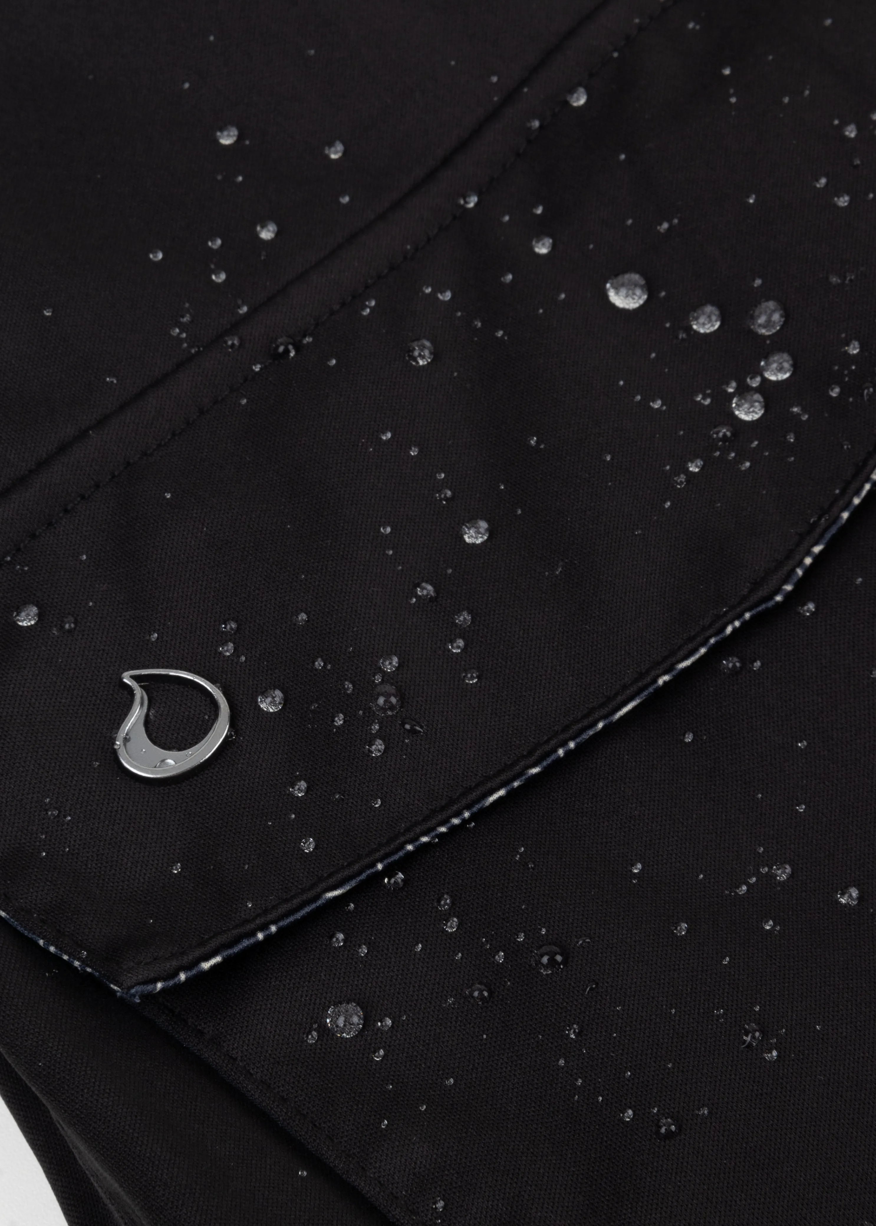 Waterproof Stretchable 4-Pocket Jacket | Black