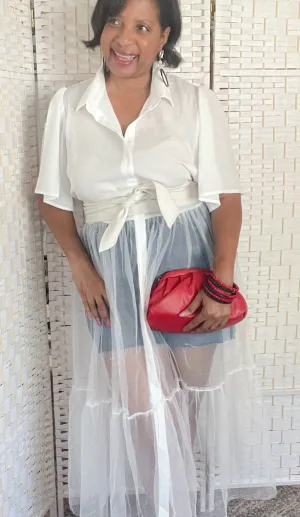 White Ballerina Top