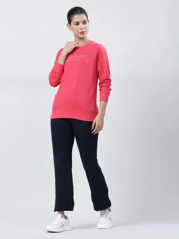 Women Red Solid Sweatshirts-PULLOVER 69-CR-ML