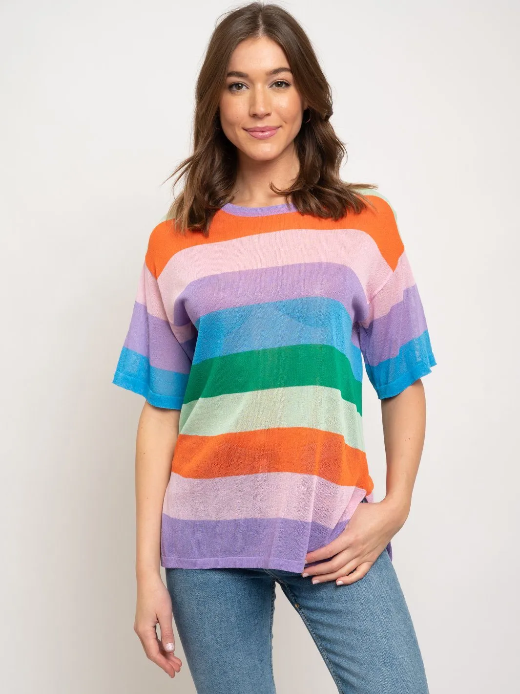 WOMEN'S COLOR BLOCK TOP