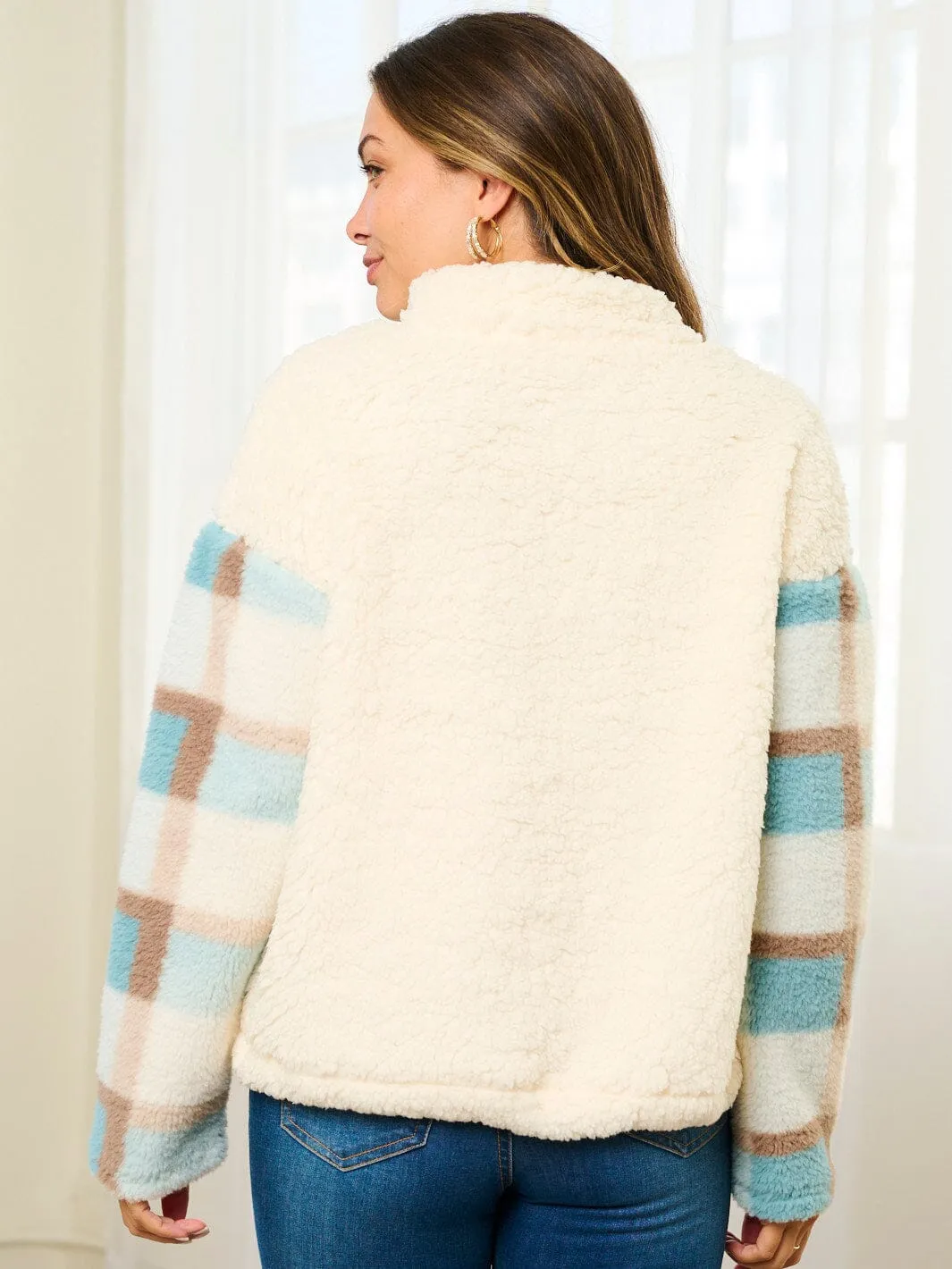 WOMEN'S LONG SLEEVE COLORBLOCK PULLOVER SWEATER