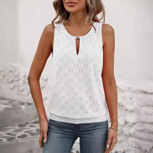Women's T-shirt Tank Tops Vacation Simple Style Solid Color