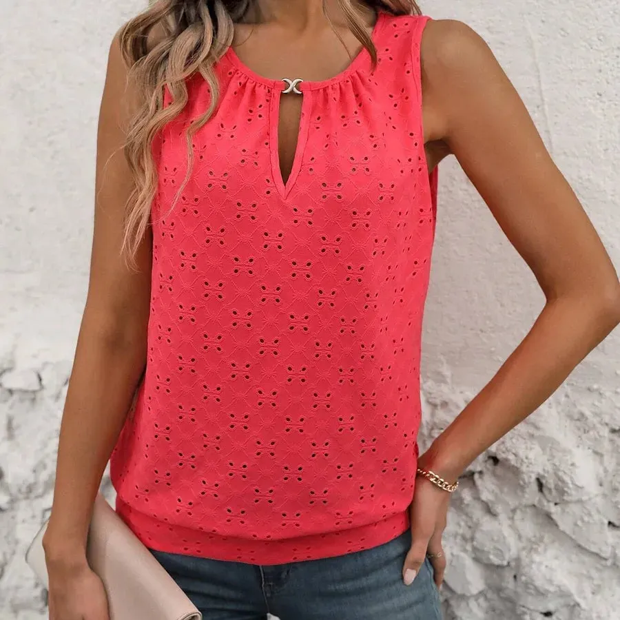 Women's T-shirt Tank Tops Vacation Simple Style Solid Color