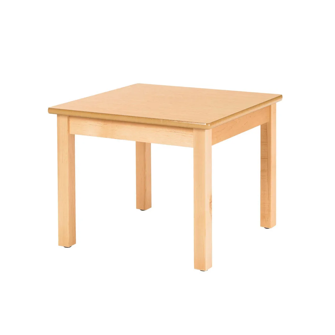 Wood Square Writing Table Childcraft Size: 30" H x 24" L x 24" W