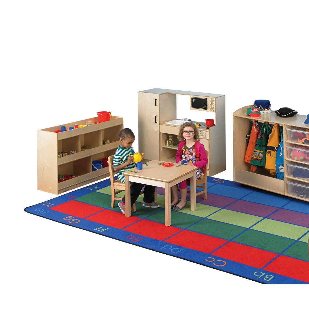 Wood Square Writing Table Childcraft Size: 30" H x 24" L x 24" W