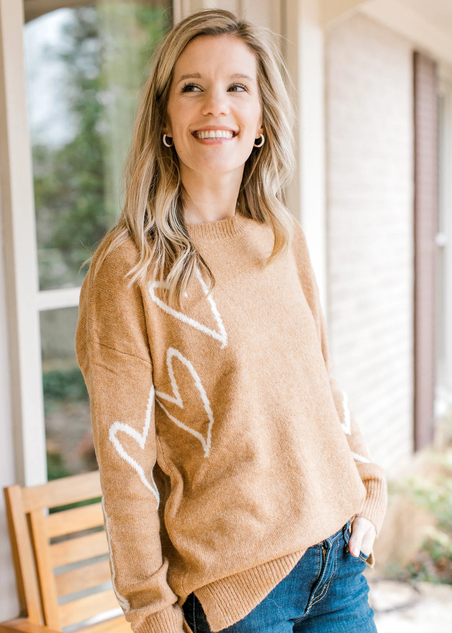 X Golden Hearts Sweater