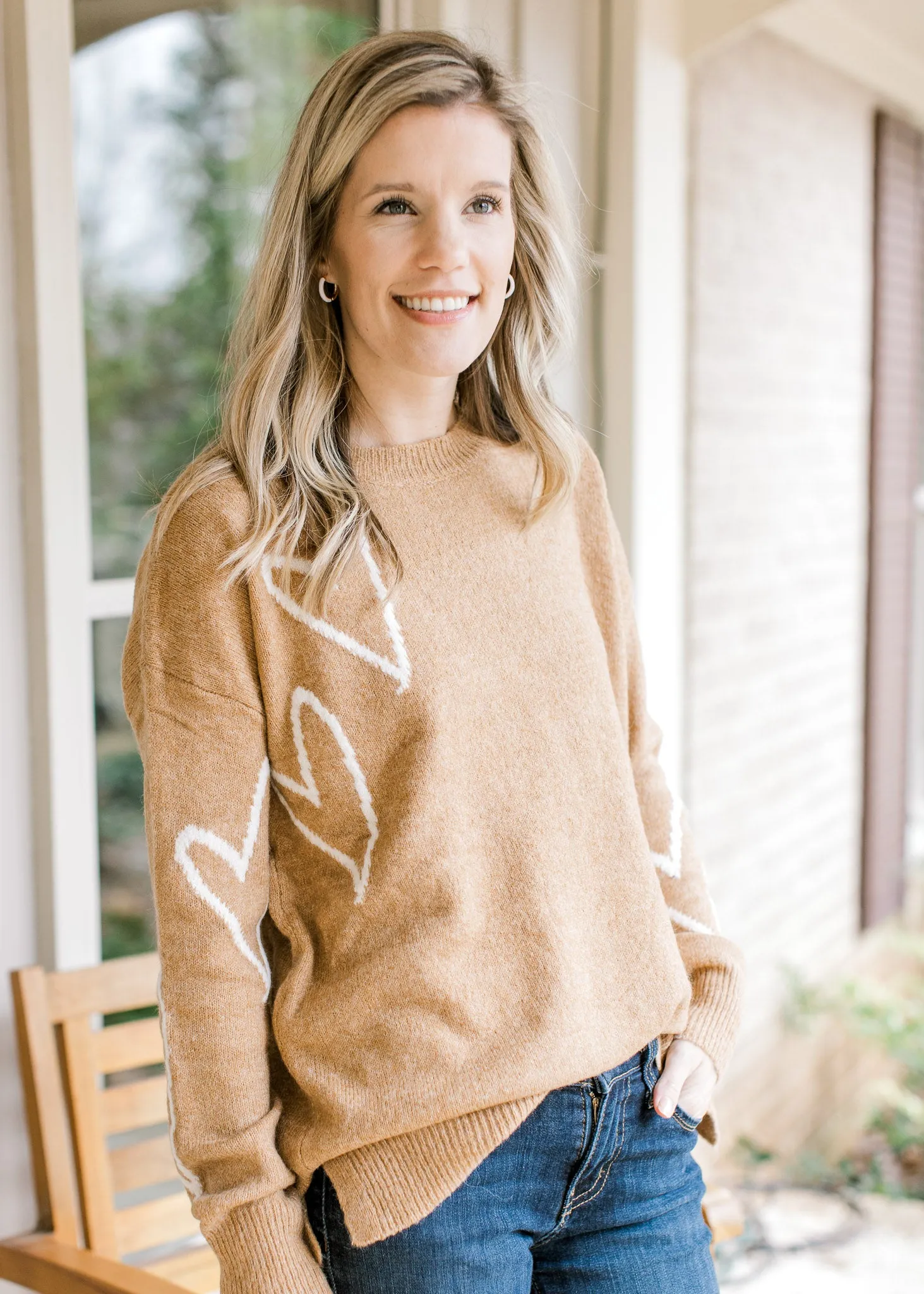 X Golden Hearts Sweater