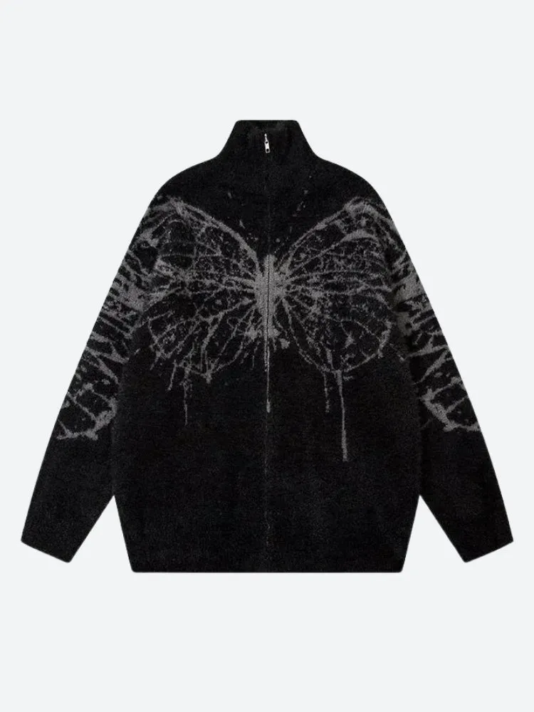 Y2K Butterfly Cardigan