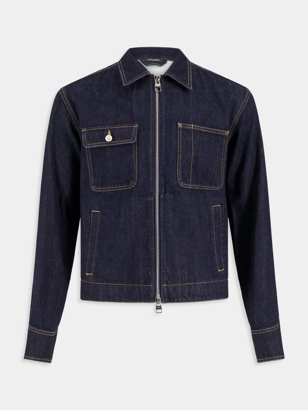 Zipped Denim Jacket